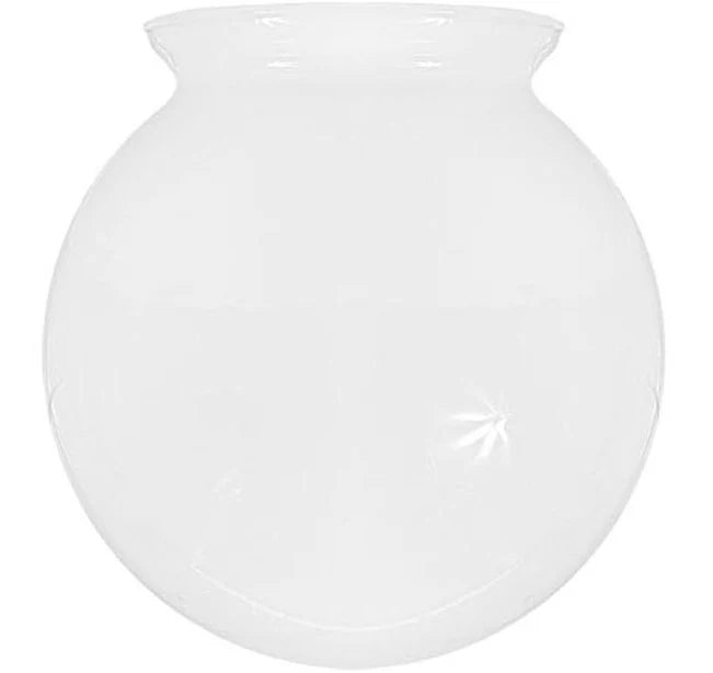 GLOBO ESFÉRICO 10X15CM LEITOSO BRILHANTE VIDRO TECNOWATT