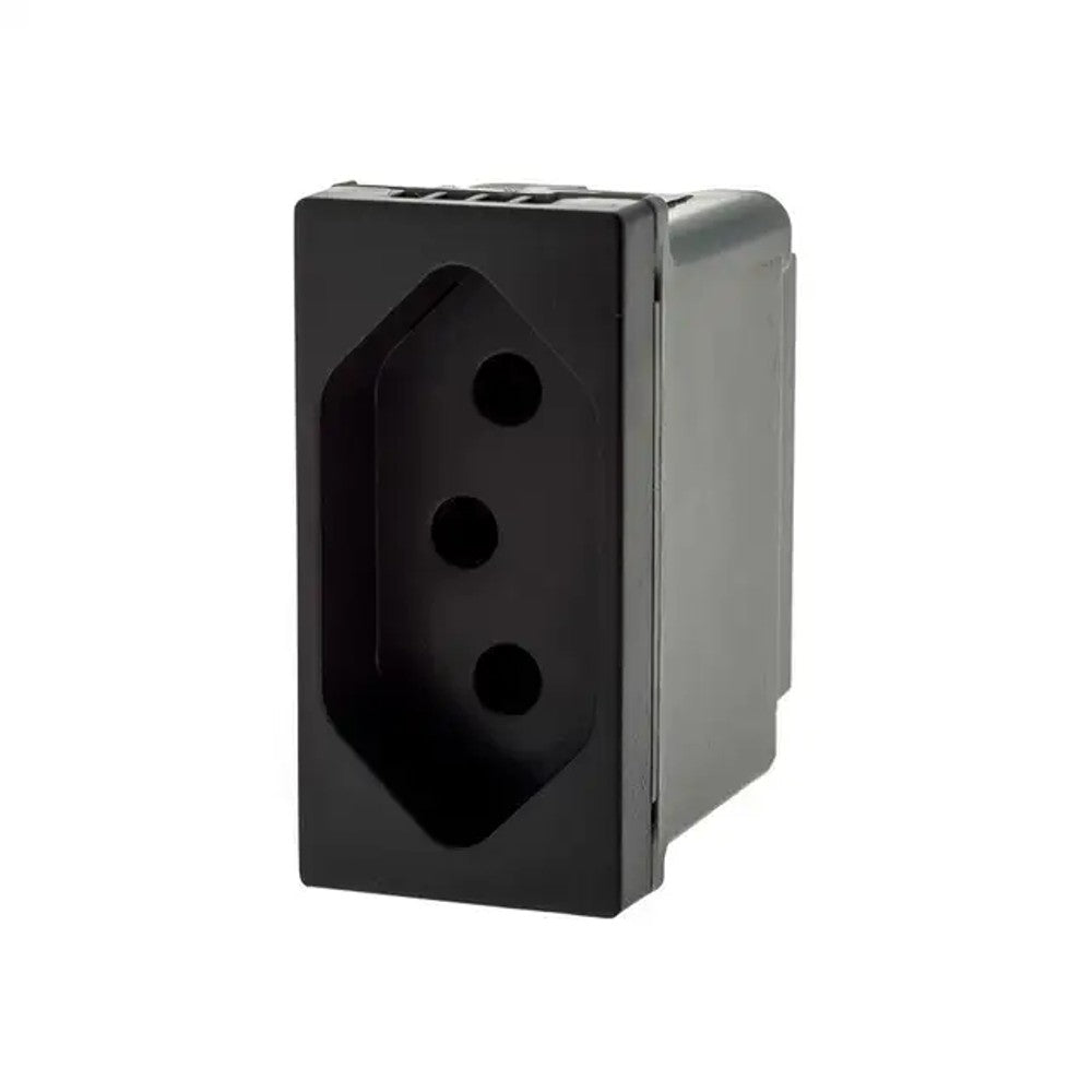 Tomada Módulo 2P T 20A Preto Parafuso 615060PT Plus Legrand