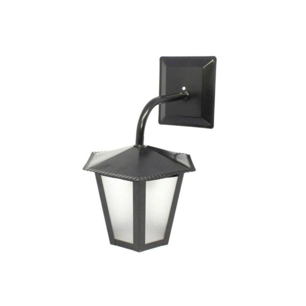 LANTERNA IDEAL L1B C/BRAÇO AÇO FOSFATIZADO PAREDE 30X19X21CM