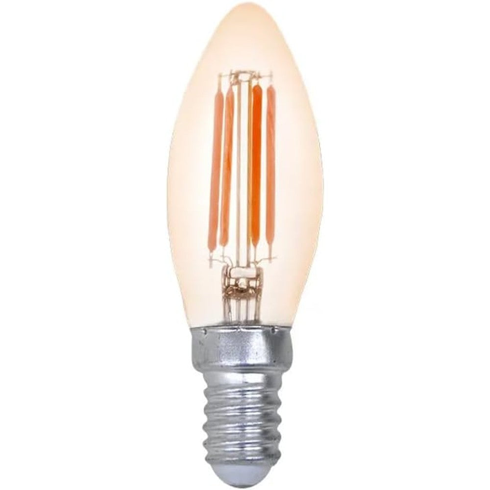 LAMP.LED VELA FILAMENTO 4W 2400K AMBAR E14 PIX ILUMINAÇÃO