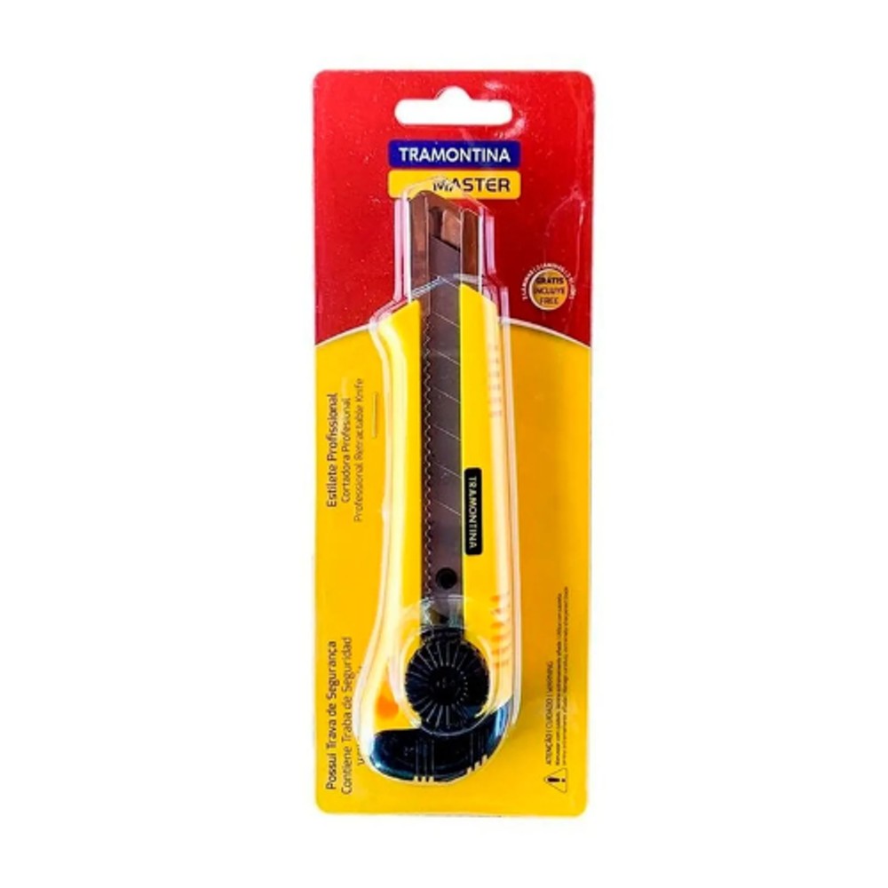 Estilete Profissional Tramontina 6" Corpo Injetado Aço 43390/301