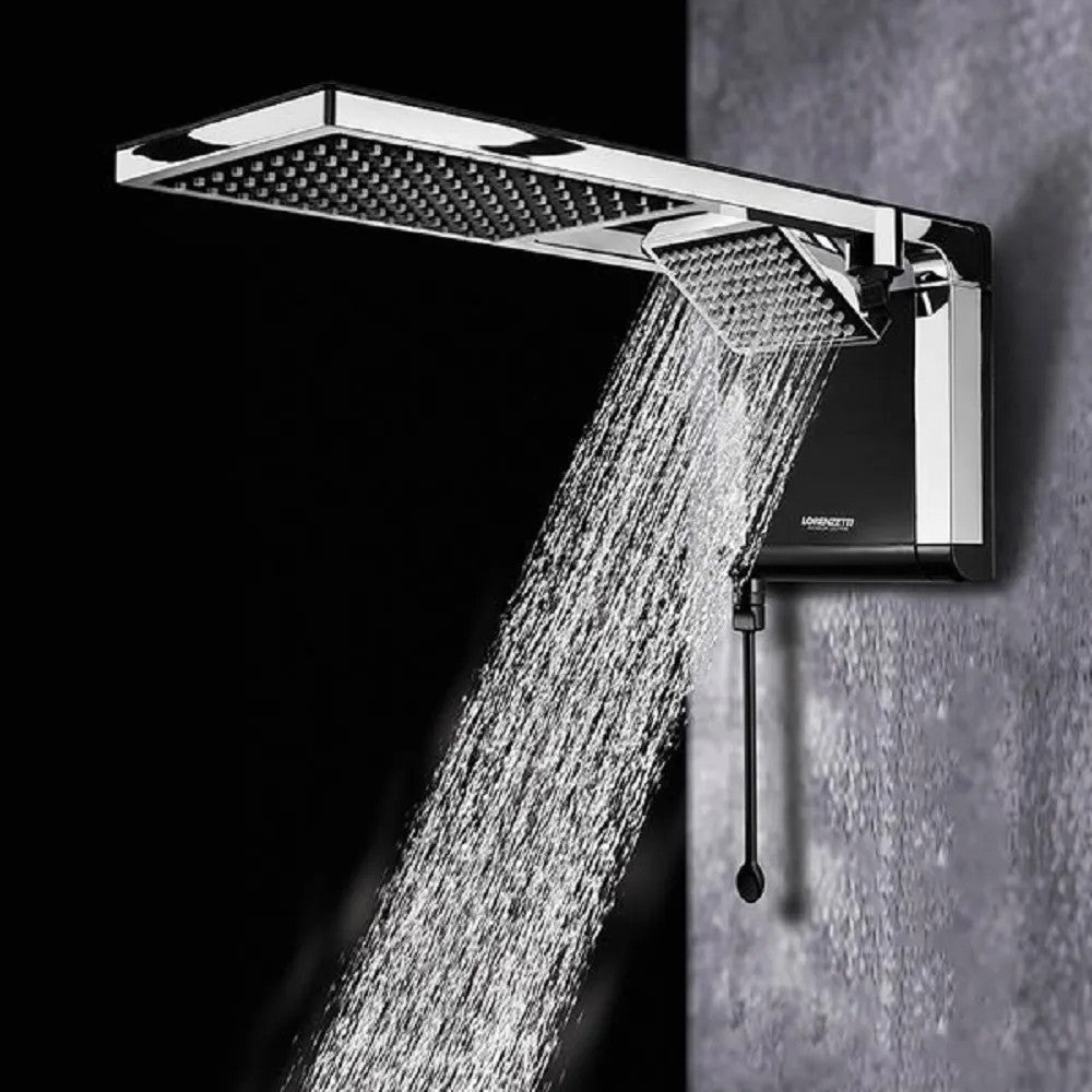 CHUVEIRO ACQUA DUO PRETO/CROMADO 127V 5500W LORENZETTI