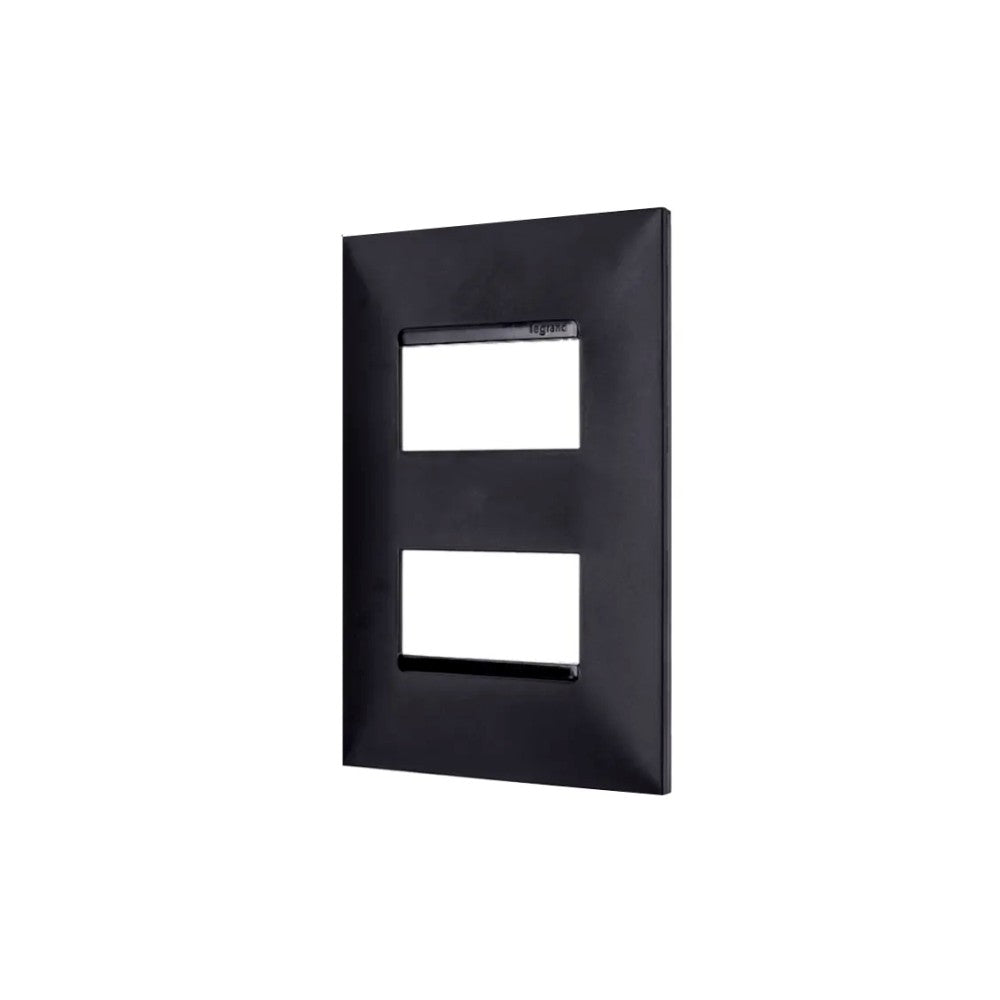 Placa 2x4 2 Postos Separados Plus Preta GL