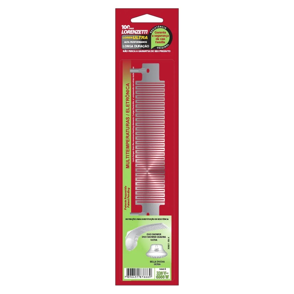 RESISTÊNCIA DUCHA 4T LOREN ULTRA 220V 6800W LORENZETTI