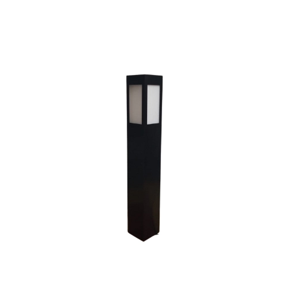 POSTE BALIZADOR QUADRADO 50CM E27 PRETO PA-153 IDEAL