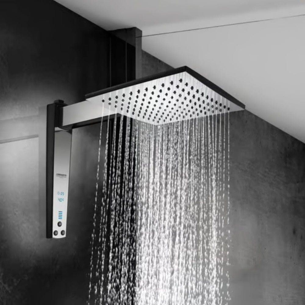 CHUVEIRO ACQUA CENTURY DIGITAL PRETO/CROMADO 127V 5500W LORENZETTI