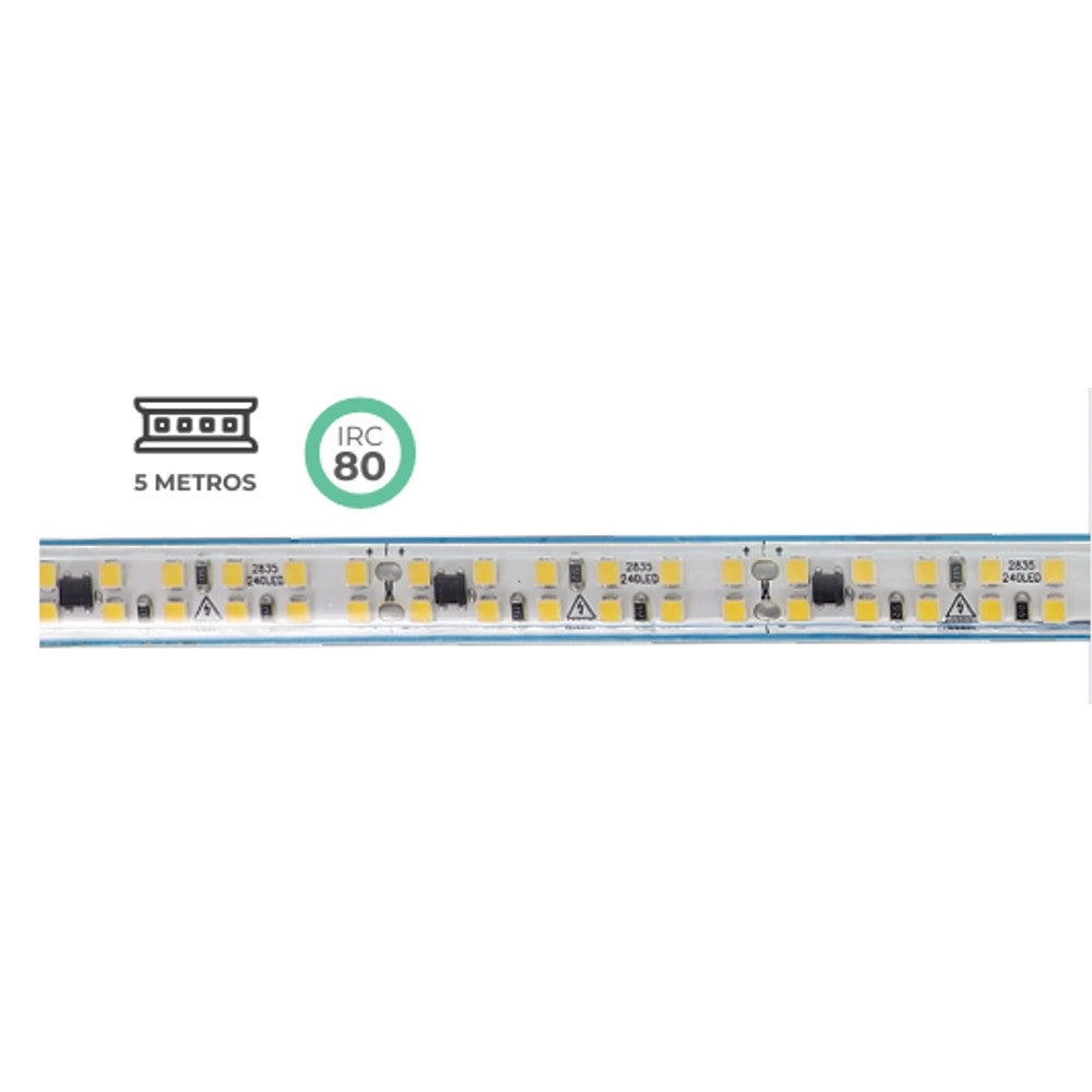FITA LED DIRECT 90W 3000K 127V 5M IP65 LUMINATTI