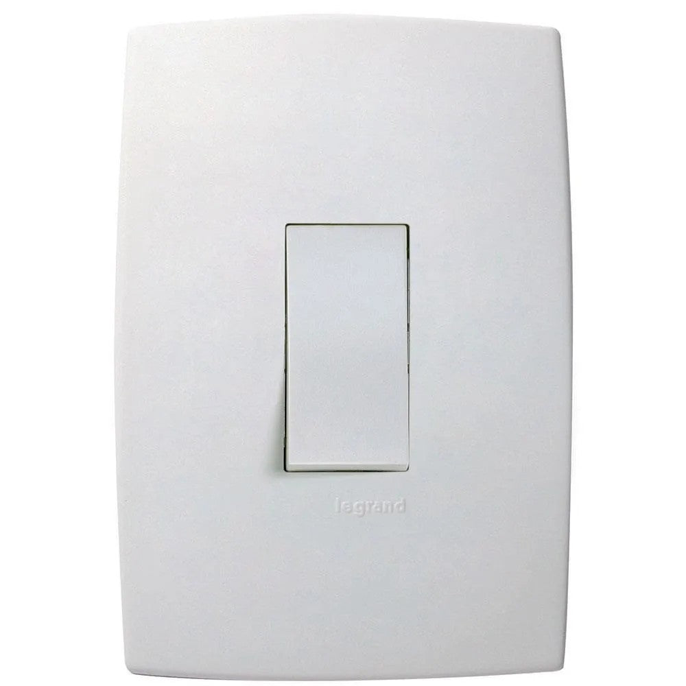 Interruptor Simples Vertical 10A com Placa 611100 PLUS Branco