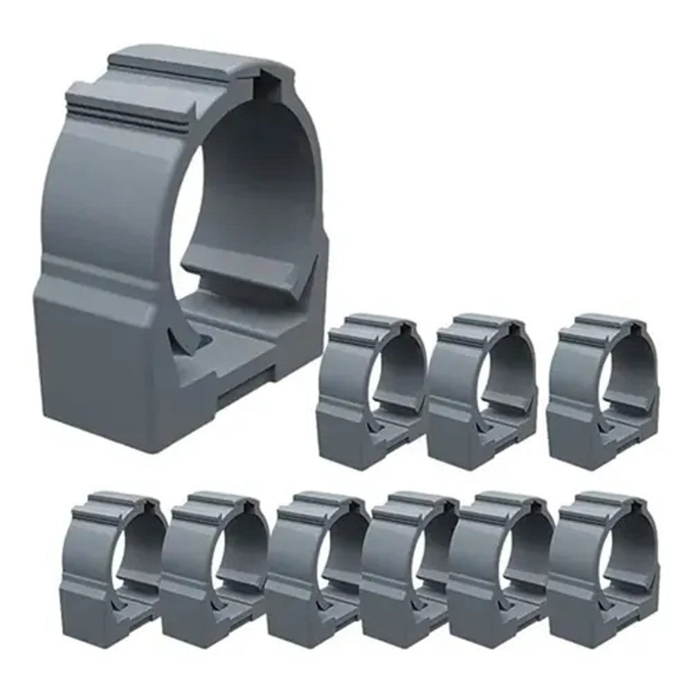 Abraçadeira Grampo 6,0mm Cinza com 50 Peças