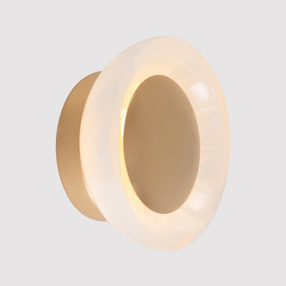 Arandela DNA Rocha 4W 3000K 15cm Dourado Fosco