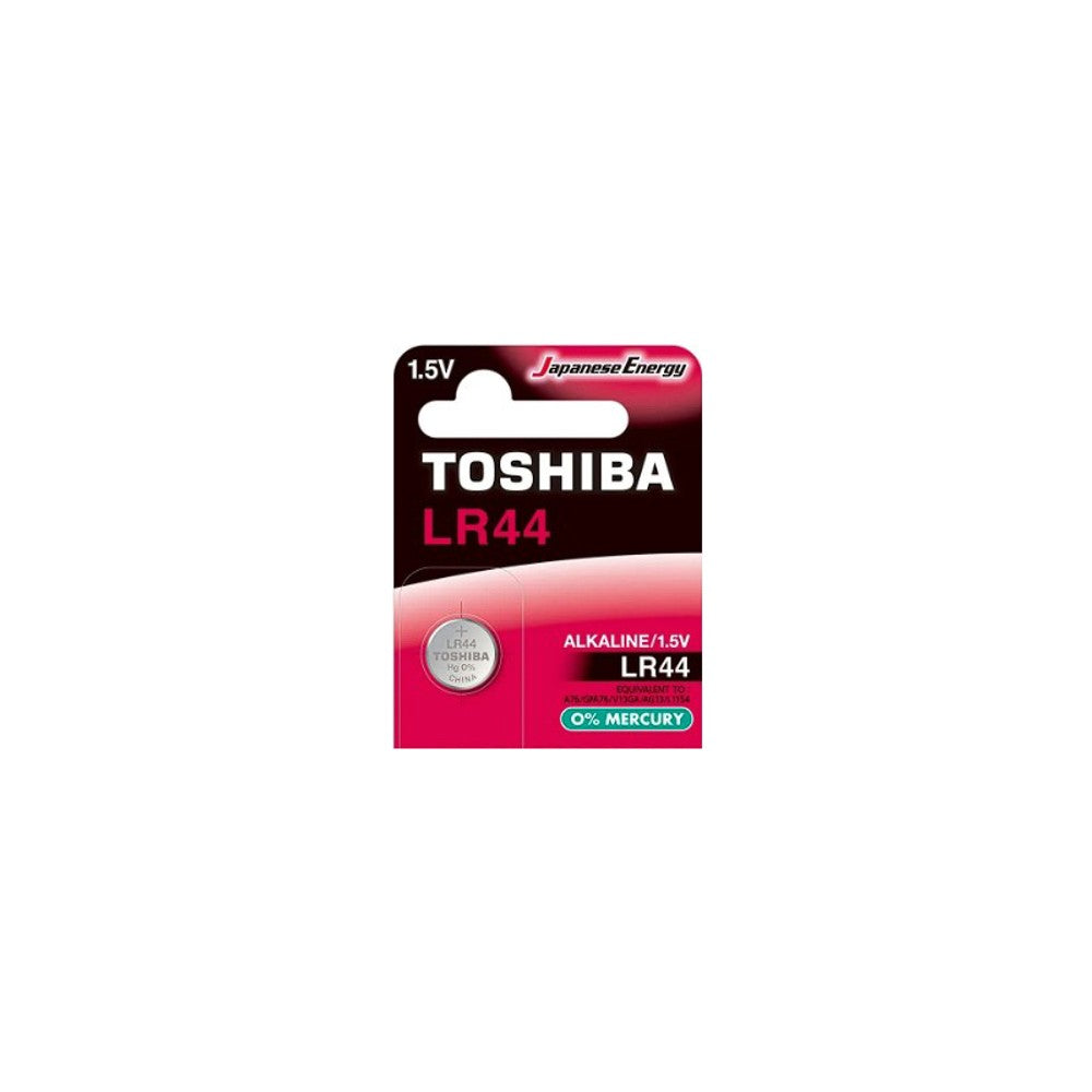 Bateria Botão Alcalina 1,5V LR44 Toshiba