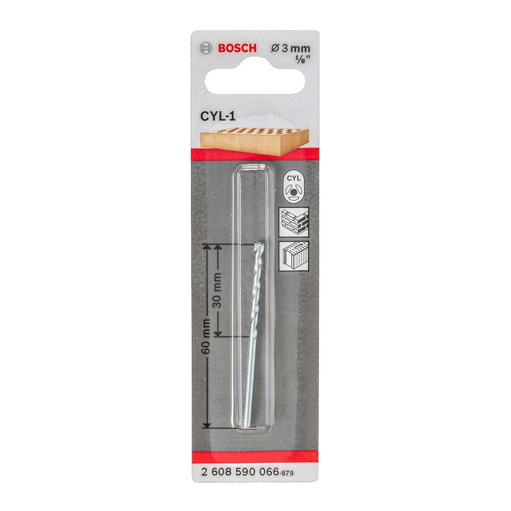 Broca para Concreto Bosch 3mm x 60mm 2608590066