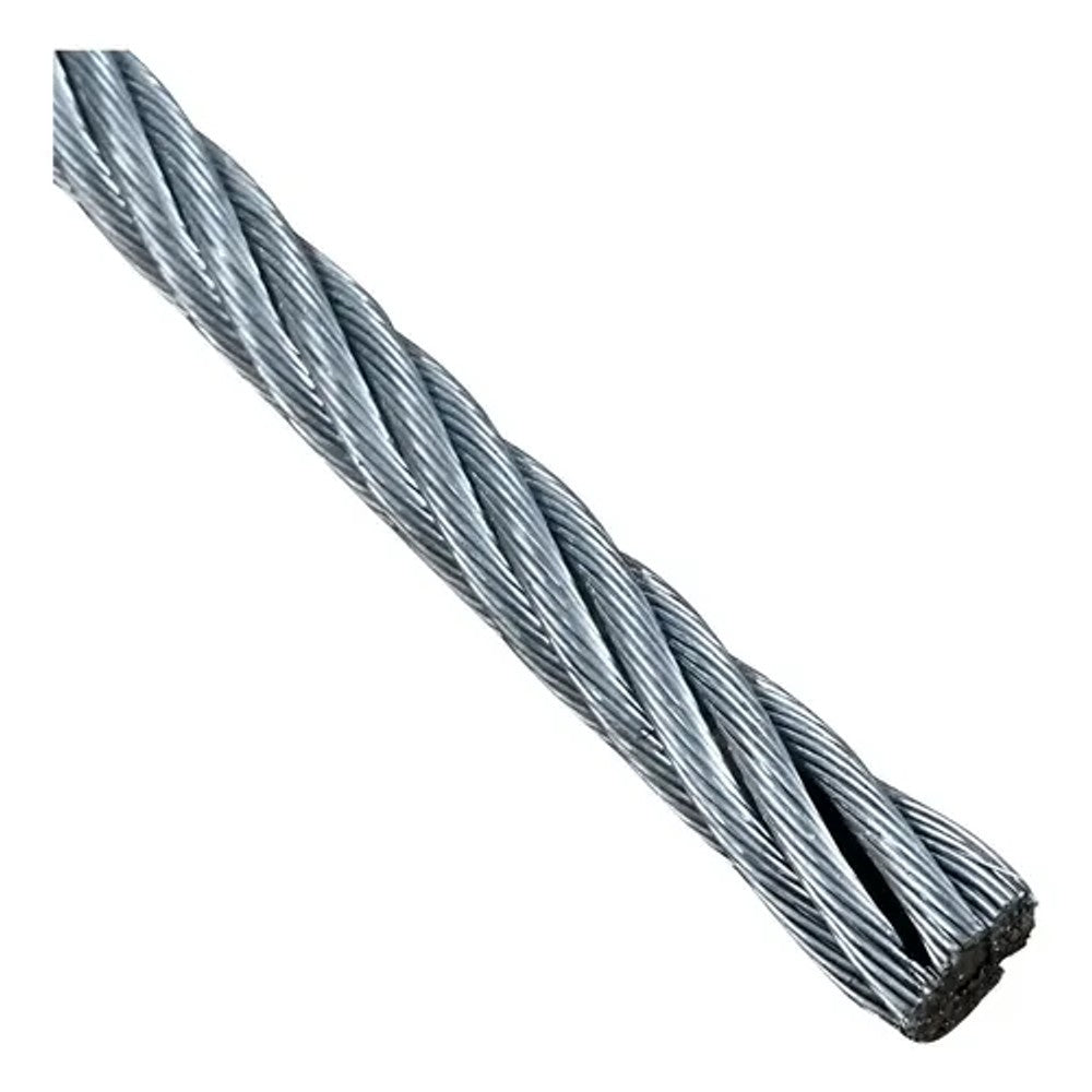 Cabo de Aço Galvanizado com PVC 6x7 Alma de Fibra 1/16-3/32 Carbografite