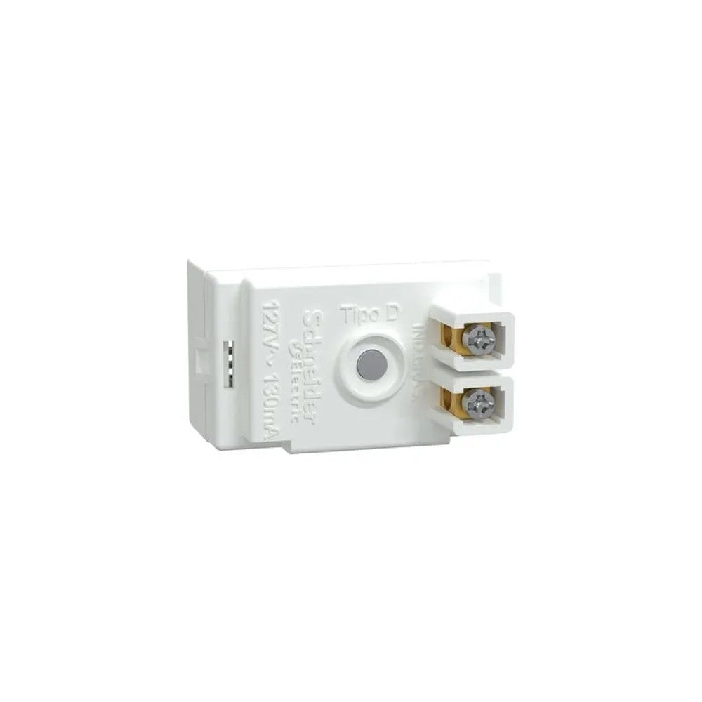 Campainha Cigarra 220V Com Placa Branco Lunare Up Schneider