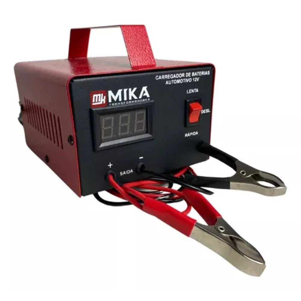 Carregador de Bateria Automotivo 120W 12V 10,0A Mika