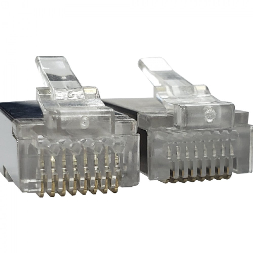 Conector RJ45 Blindado Categoria 5E Metaltex
