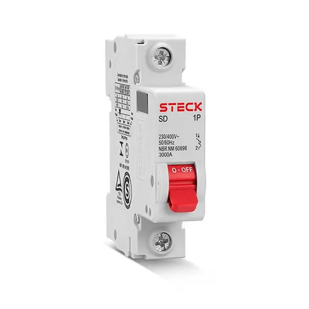Disjuntor Monopolar 25A 3KA SD-61C25 Steck