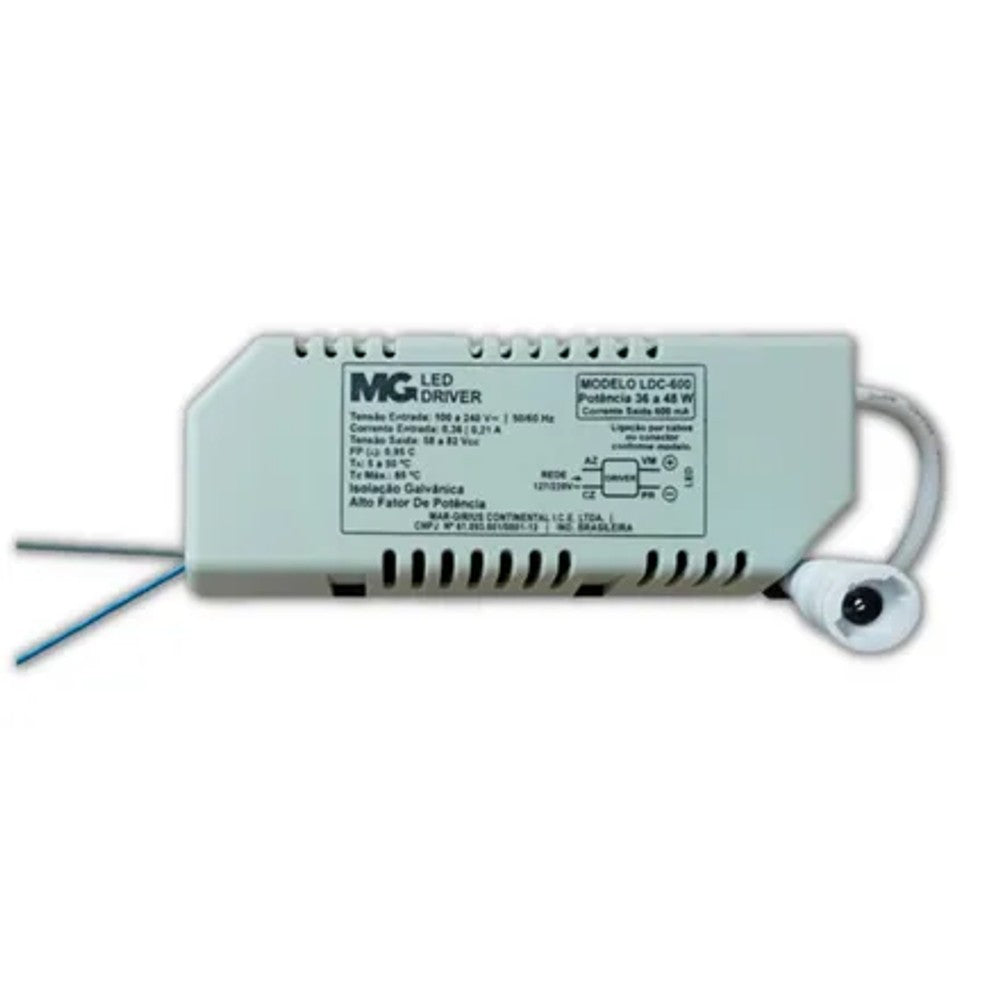Driver LED 36-48W 600mA Conector Margirius