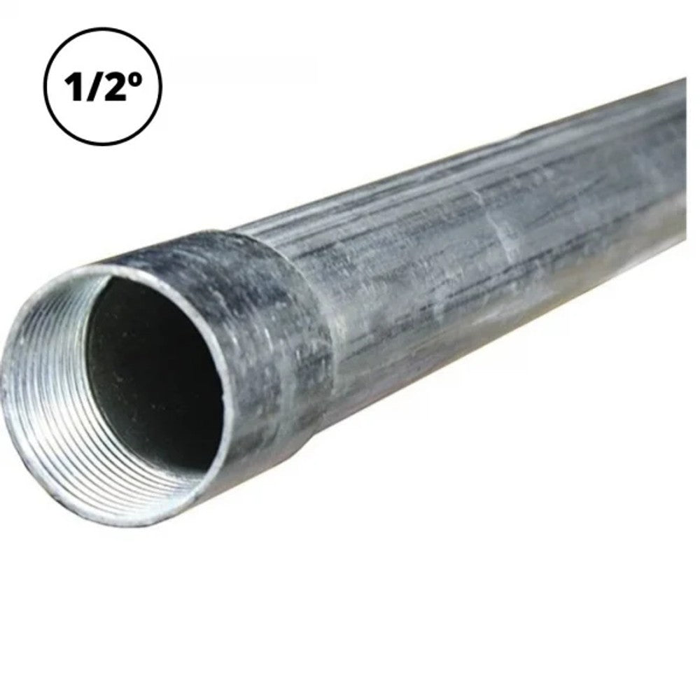 Eletroduto Galvanizado 3m 1/2 Semipesado 0,75mm