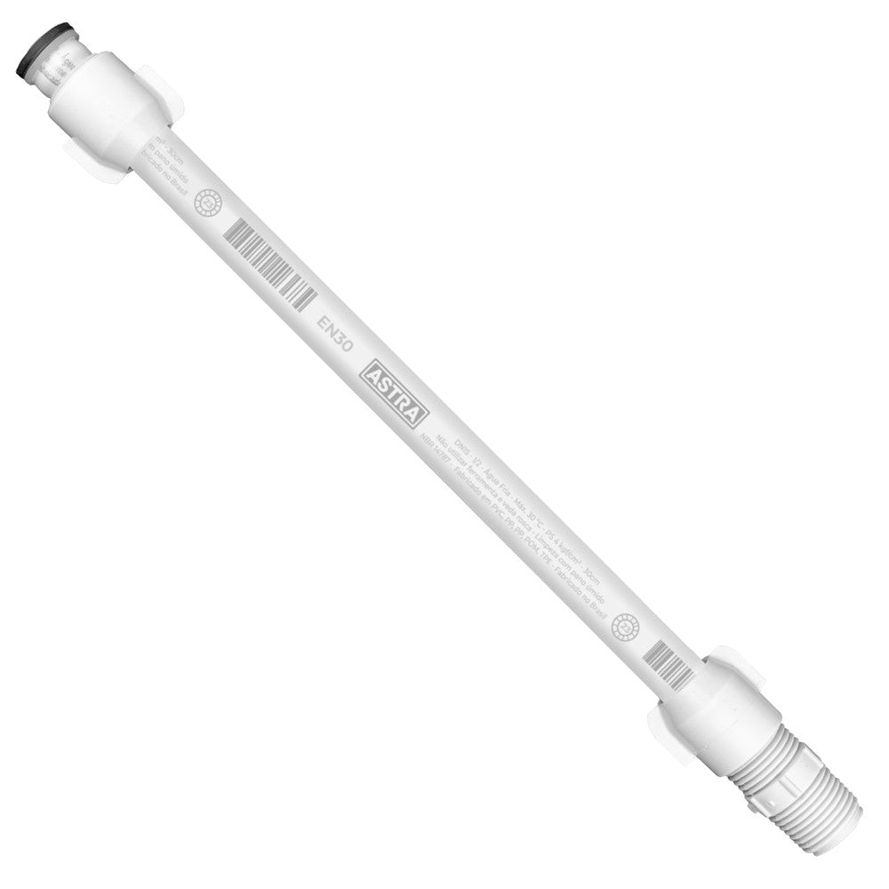 Engate Flexível 30cm 1/2 Branco EN30 Astra