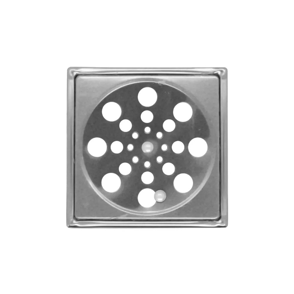 Grelha Quadrada 100mm Com Caixilho Inox Overtime