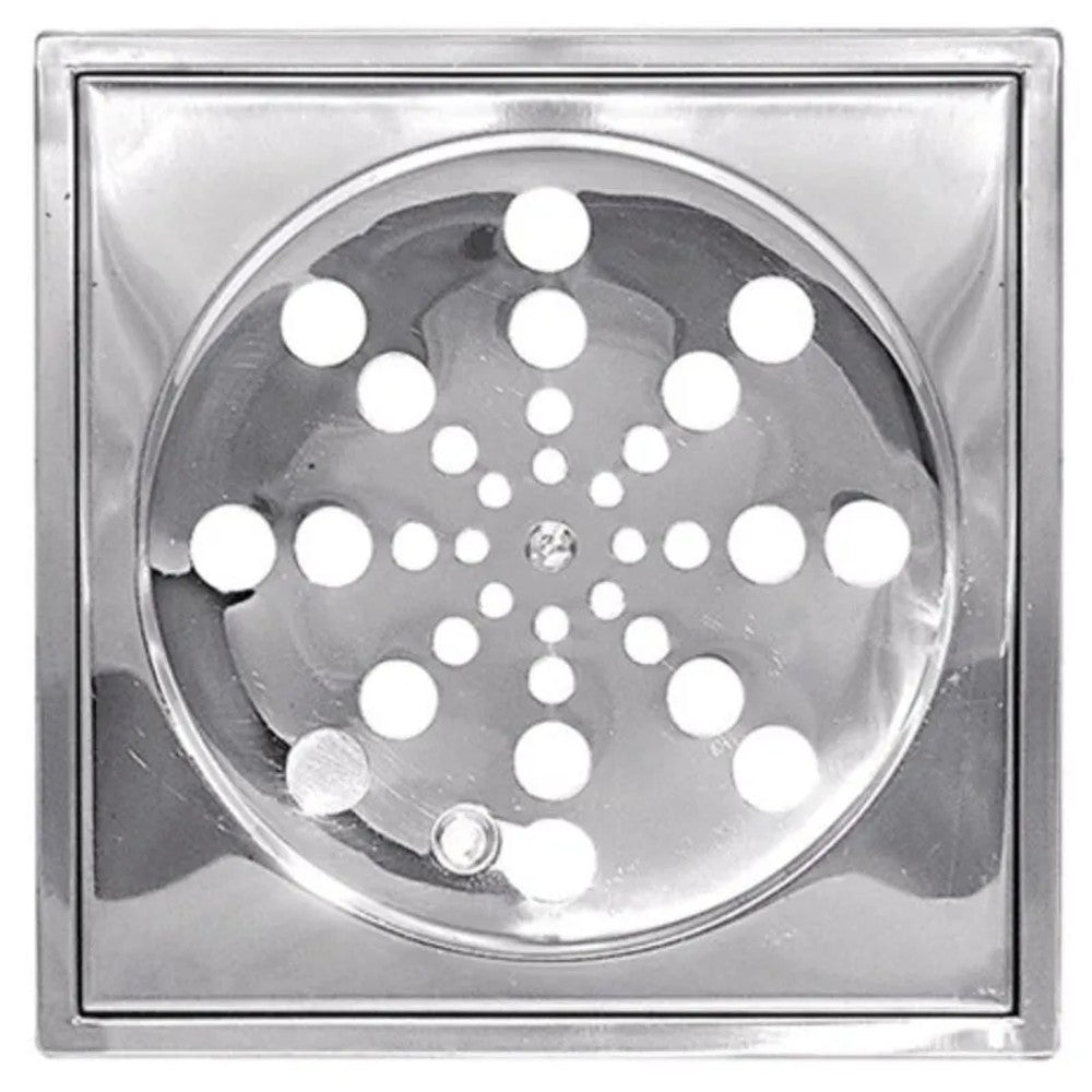 Grelha Quadrada 10cm Com Caixilho Inox Forusi