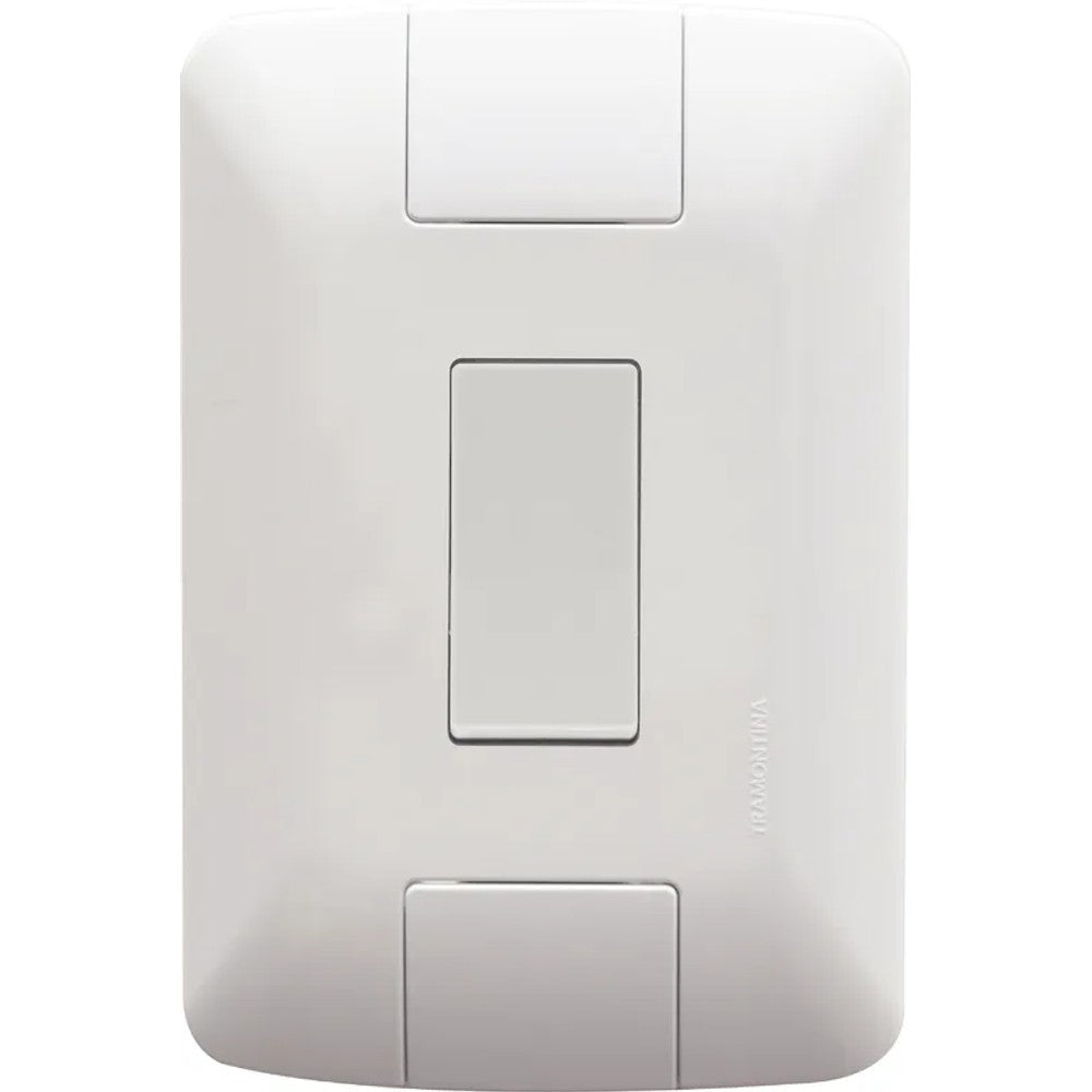Interruptor Paralelo 6A Branco Com Placa Aria Tramontina