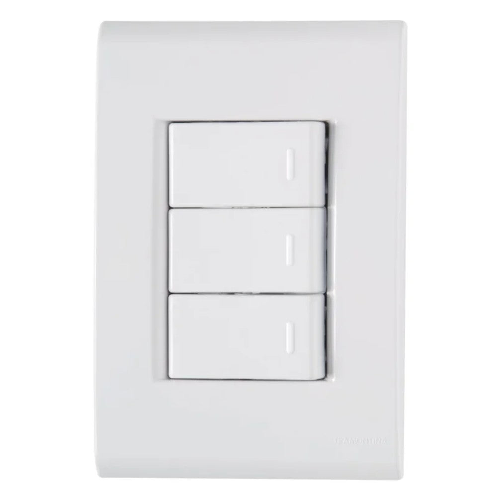 Interruptor Simples 10A Branco com Placa Liz Tramontina
