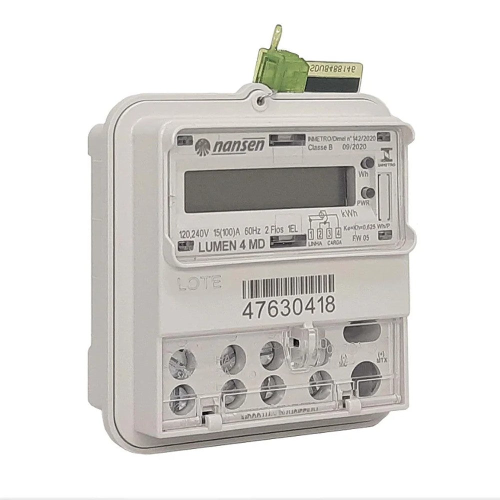 Medidor Monofásico Lumen 4 MD Bivolt 15/100A 1EL2F Nansen