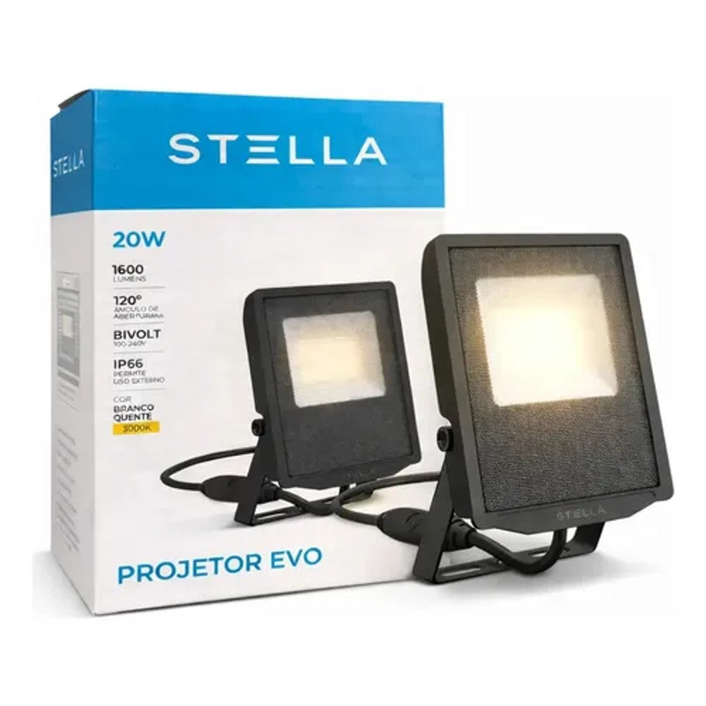 PROJETOR LED 20W 4K EVO IP66 STELLA