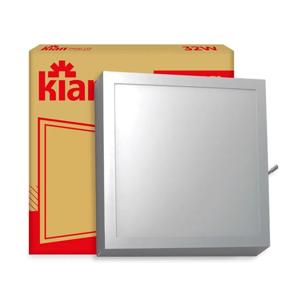 Painel LED Quadrado 32W 4000K 40cm Branco PIX