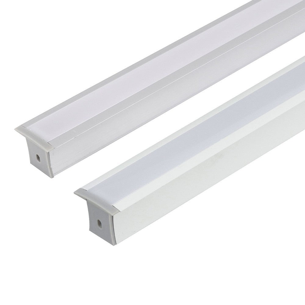 Perfil Embutir Alumínio 2 Metros Branco 36mm Gaya IP20