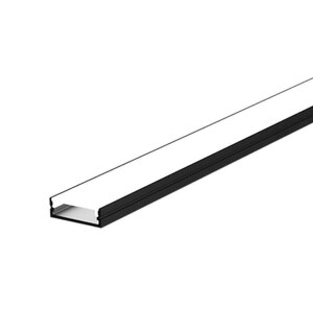 Perfil Luminatti EB.Light Nano 1m 12mm Preto Branco LM