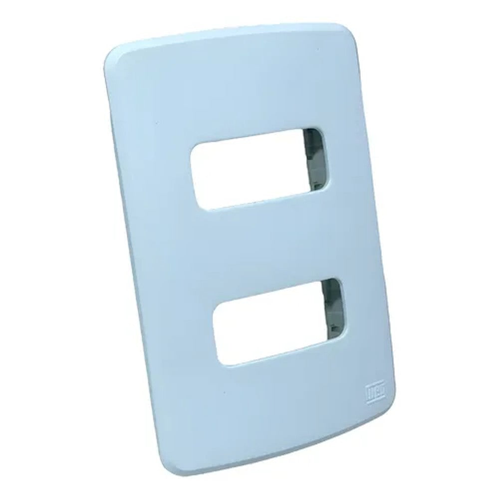 Placa 2x4 2 Postos Separados Cinza Composé WEG