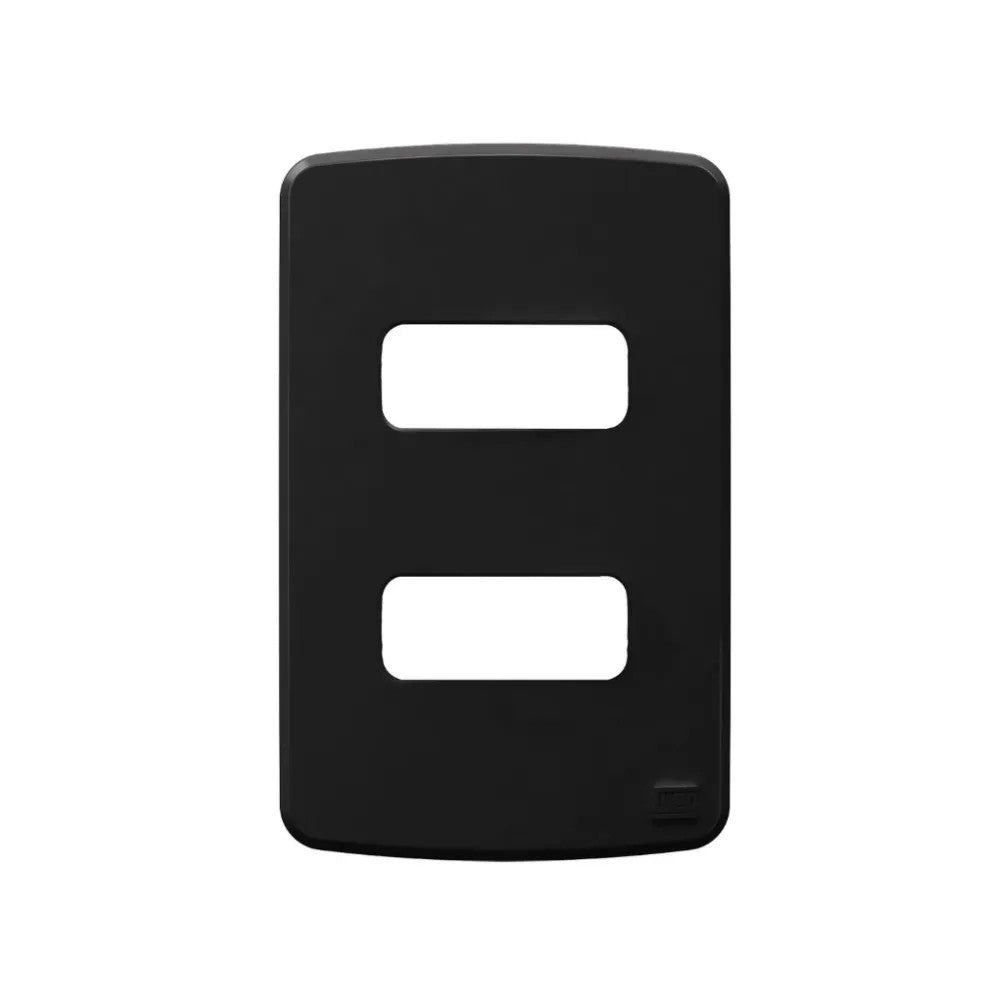 Placa 2x4 2 Postos Separados Preto Composé WEG