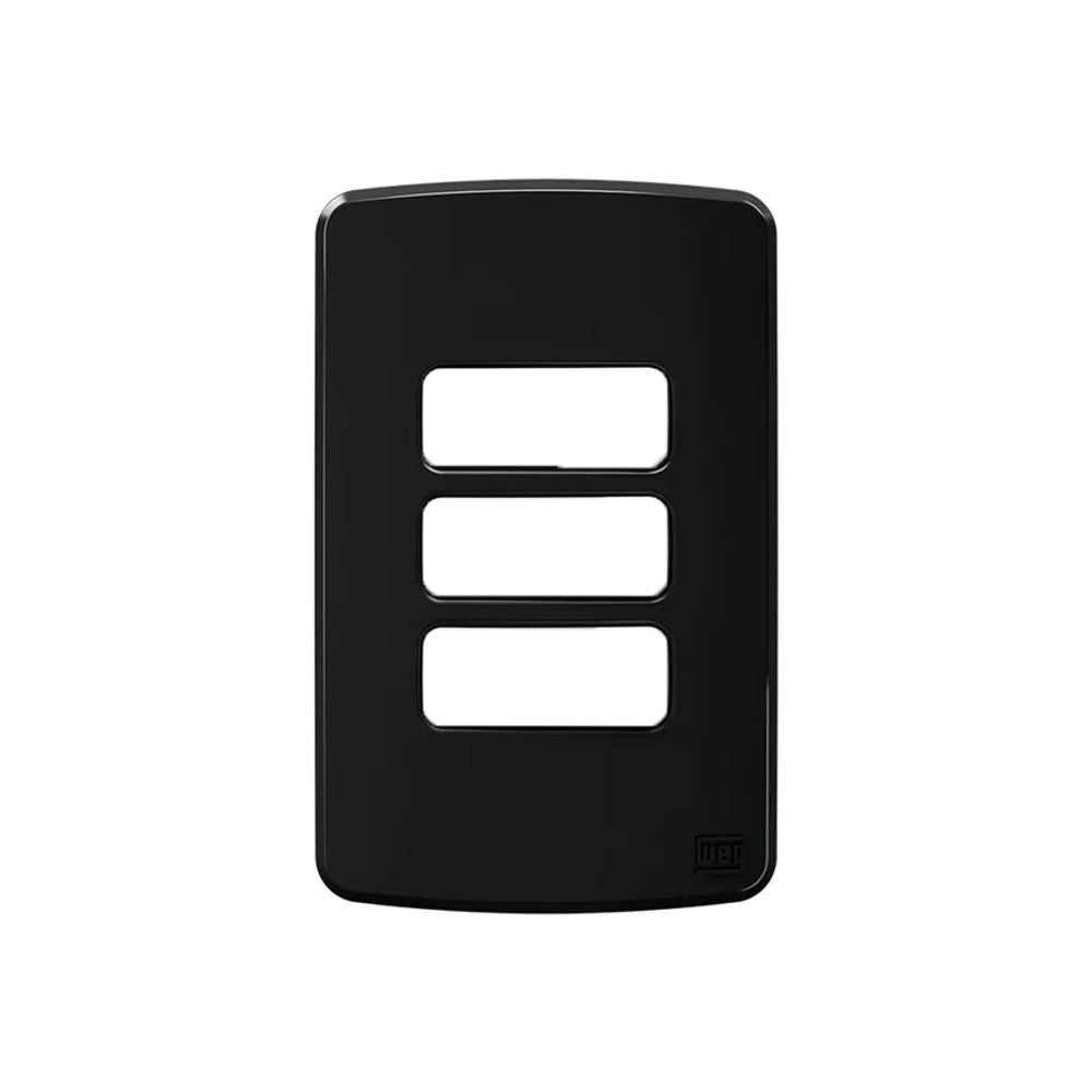 Placa 2x4 3 Postos Preto Premium WEG