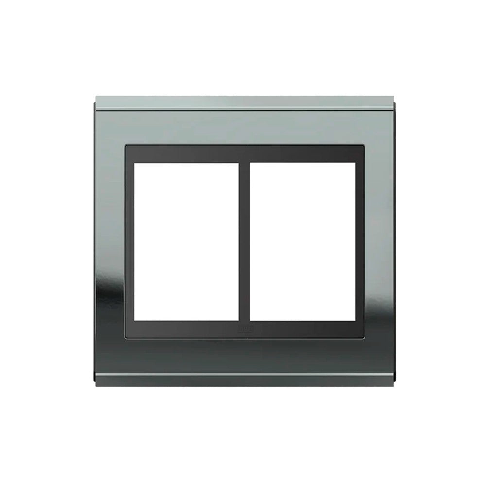 Placa 2x4 3 Postos Preto Titanio Concept Weg