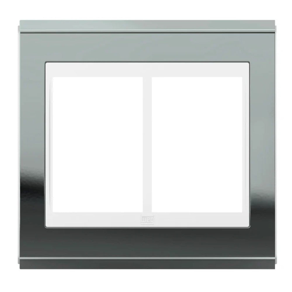 Placa 4x4 6 Postos Branco e Grafite Premium WEG