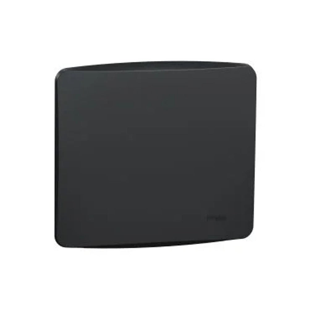 Placa 4x4 Cega com Suporte Grafite Miluz 77401