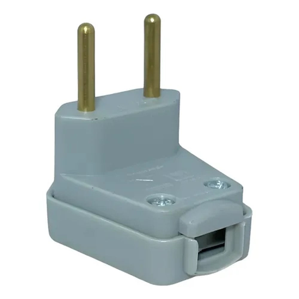 Plug Macho 2 Polos 20A 90 Graus 250V Cinza 717 WEG