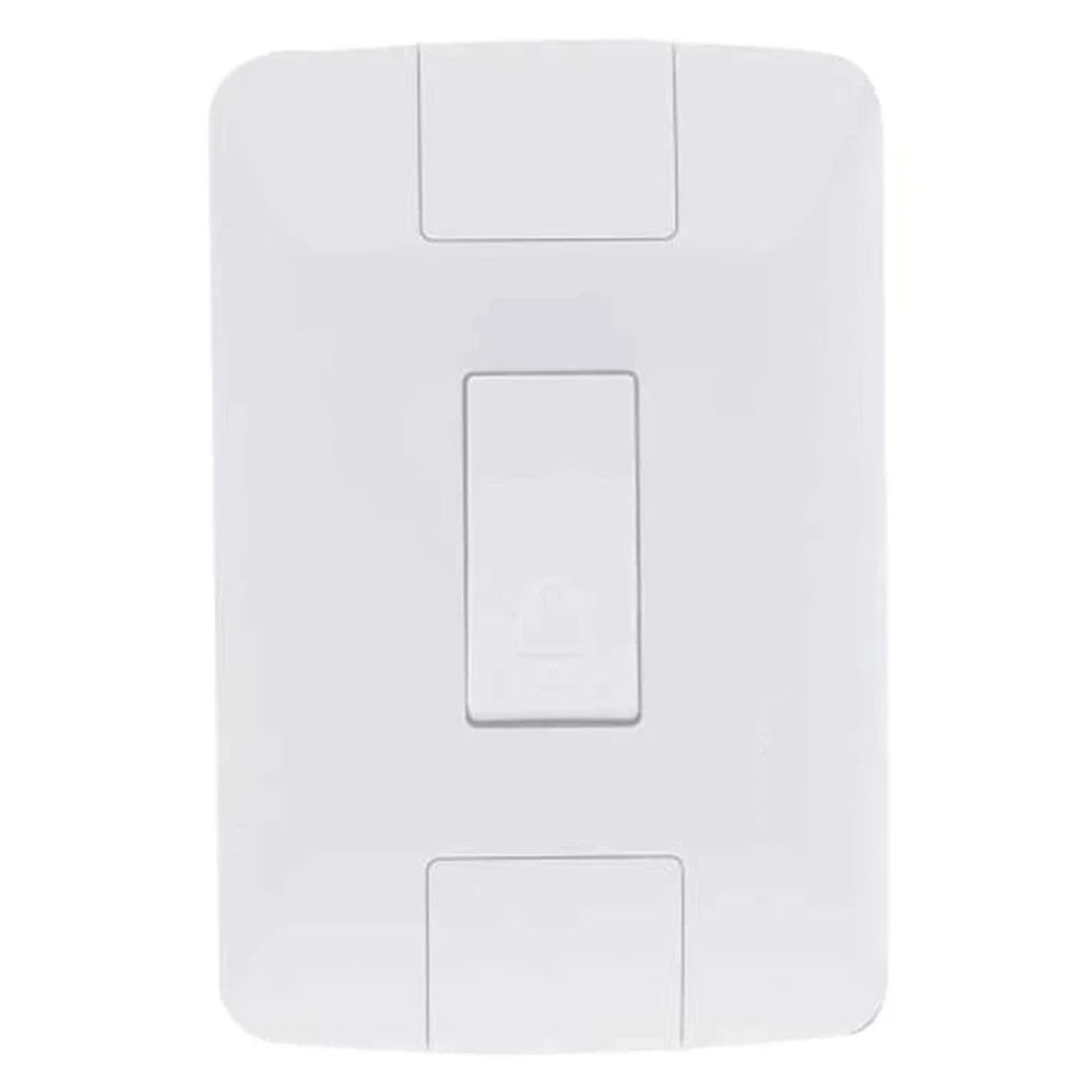 Pulsador de Campainha 10A Branco com Placa Aria Tramontina