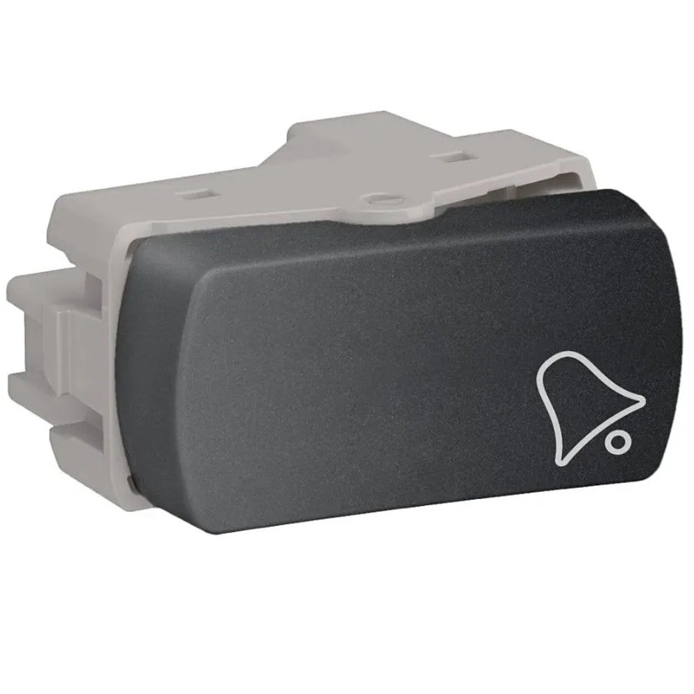 Pulsador de Campainha Modular 10A 250V Grafite Miluz Schneider 72461