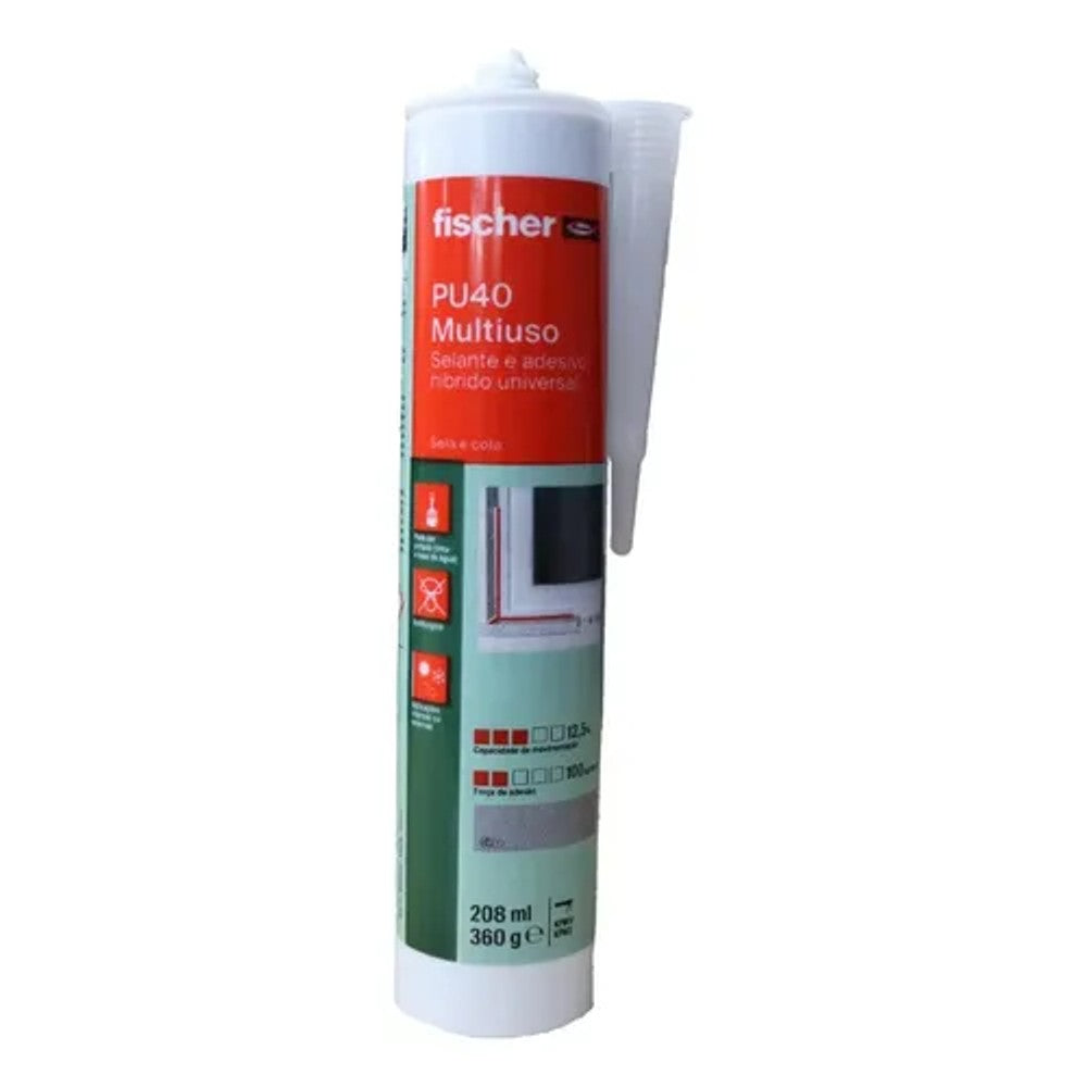 Selante PU 40 Multiuso Cinza 360g Fischer