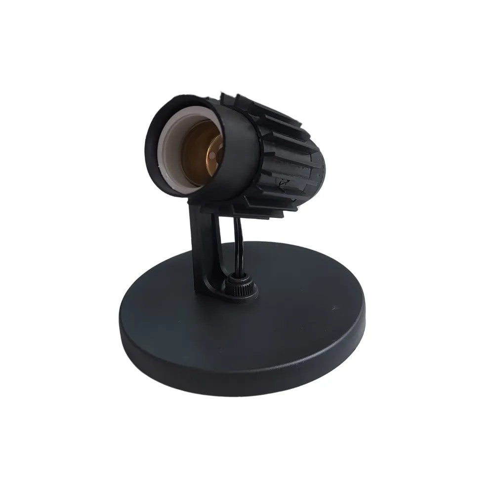 Spot Indaluz 7/1-A015 Preto Tubular Aletado