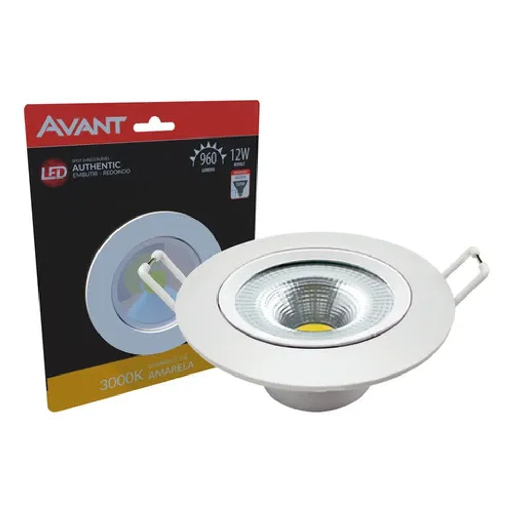 Spot Pix Nivo Embutir Redondo 12W 3000K 24° Branco