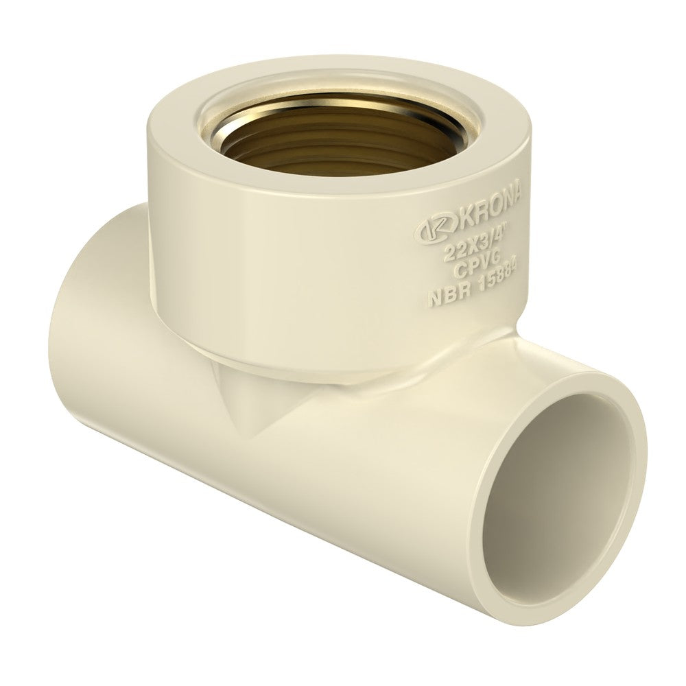 Te de Transição Ultraterm 22mm x 3/4 Polegada Krona