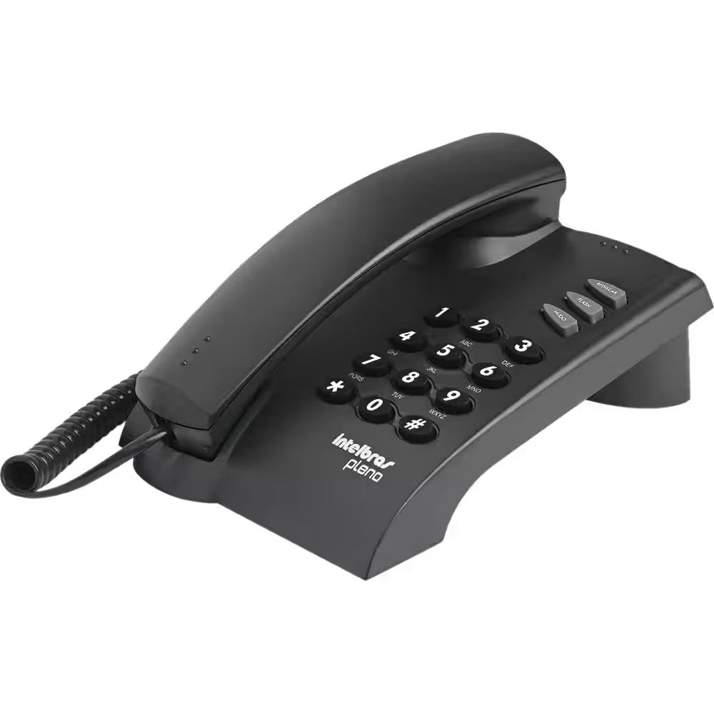 Telefone Intelbras Pleno Com Chave Preto