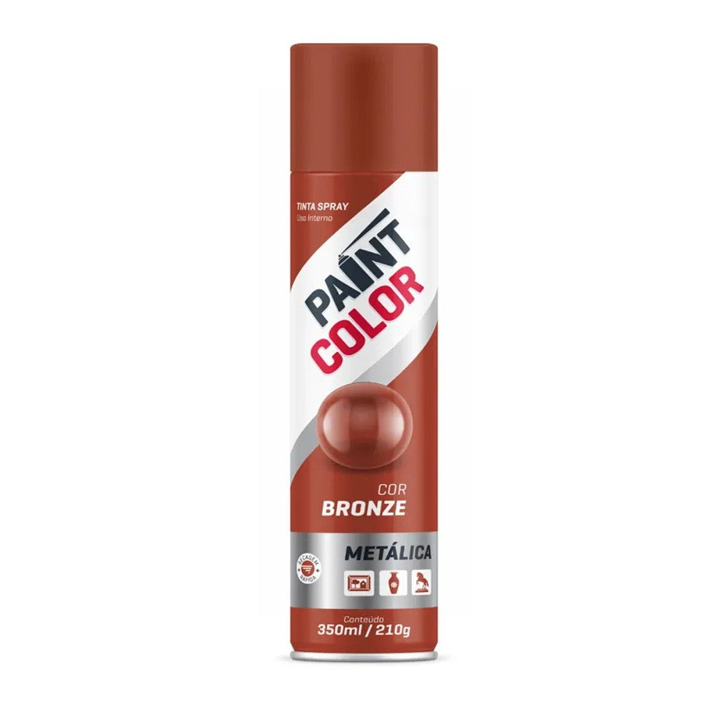 Tinta Spray Metálica 350ml Bronze Paint
