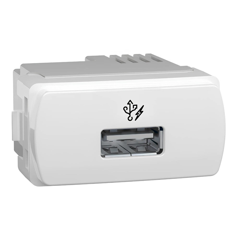 Tomada Módulo Carregador USB Branco S3B70810 Miluz