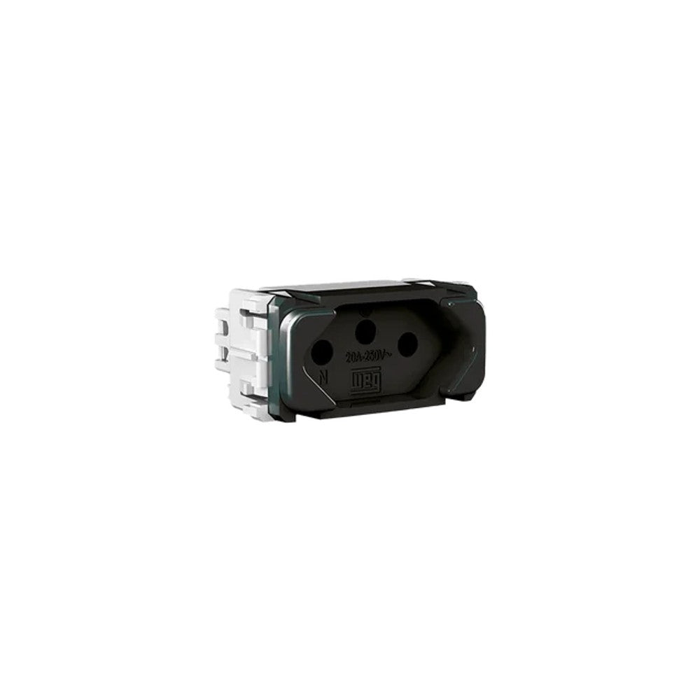 Tomada Modular 2P T 20A Preto Composé WEG